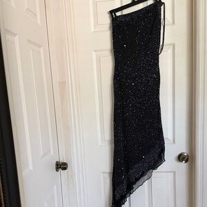 Scala Black Asymmetrical Dress